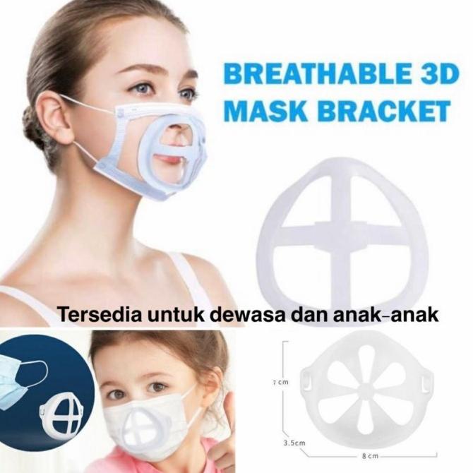 Penyangga Masker 3D Bracket Mask Ventilasi Hidung Penahan Anti Sesak