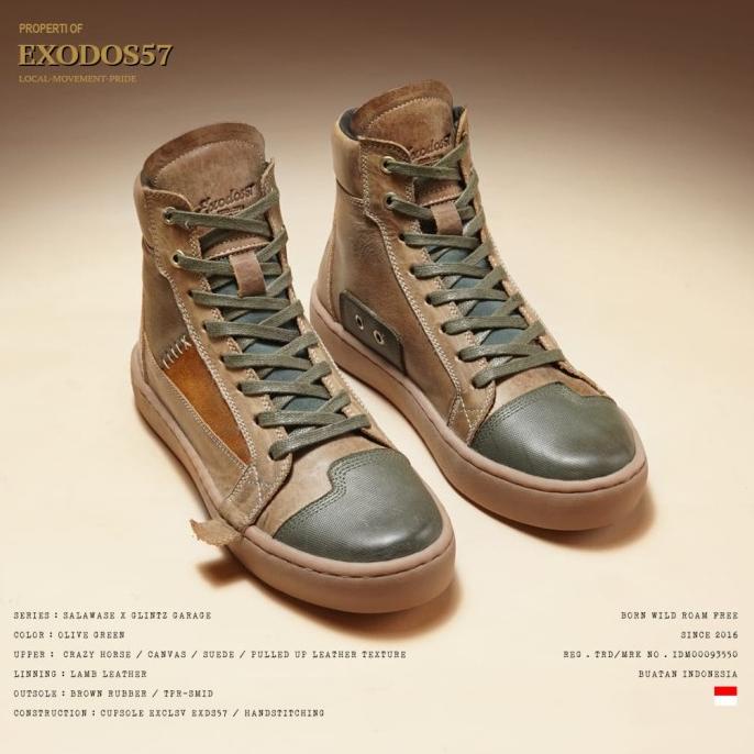 Terbaru Exodos 57 X Glintz Garage Fashion Motorcycle | Original Exodos 100% Pengiriman Cepat