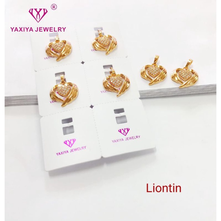 liontin yxy liontin wanita liontin permata emas liontin accessories