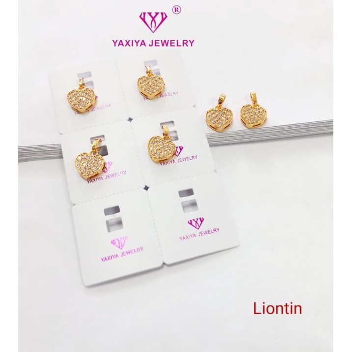 liontin yxy liontin wanita liontin permata emas liontin accessories