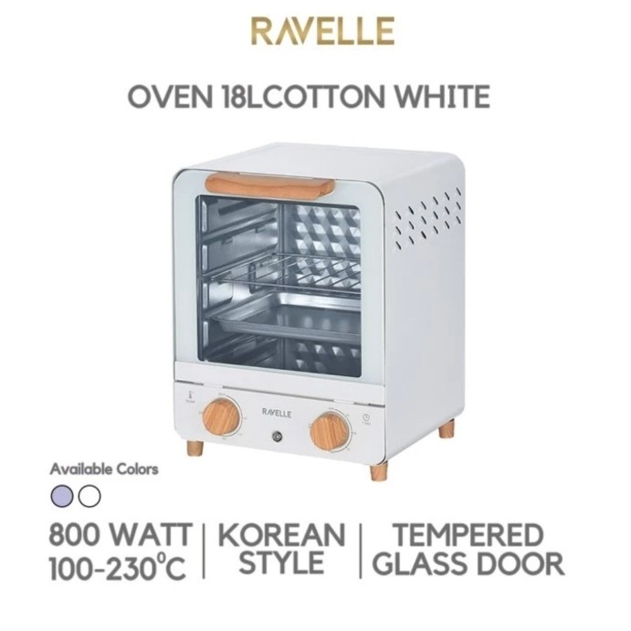 Oven Listrik Low Watt - Ravelle Cubic Oven Listrik Toaster 18 L
