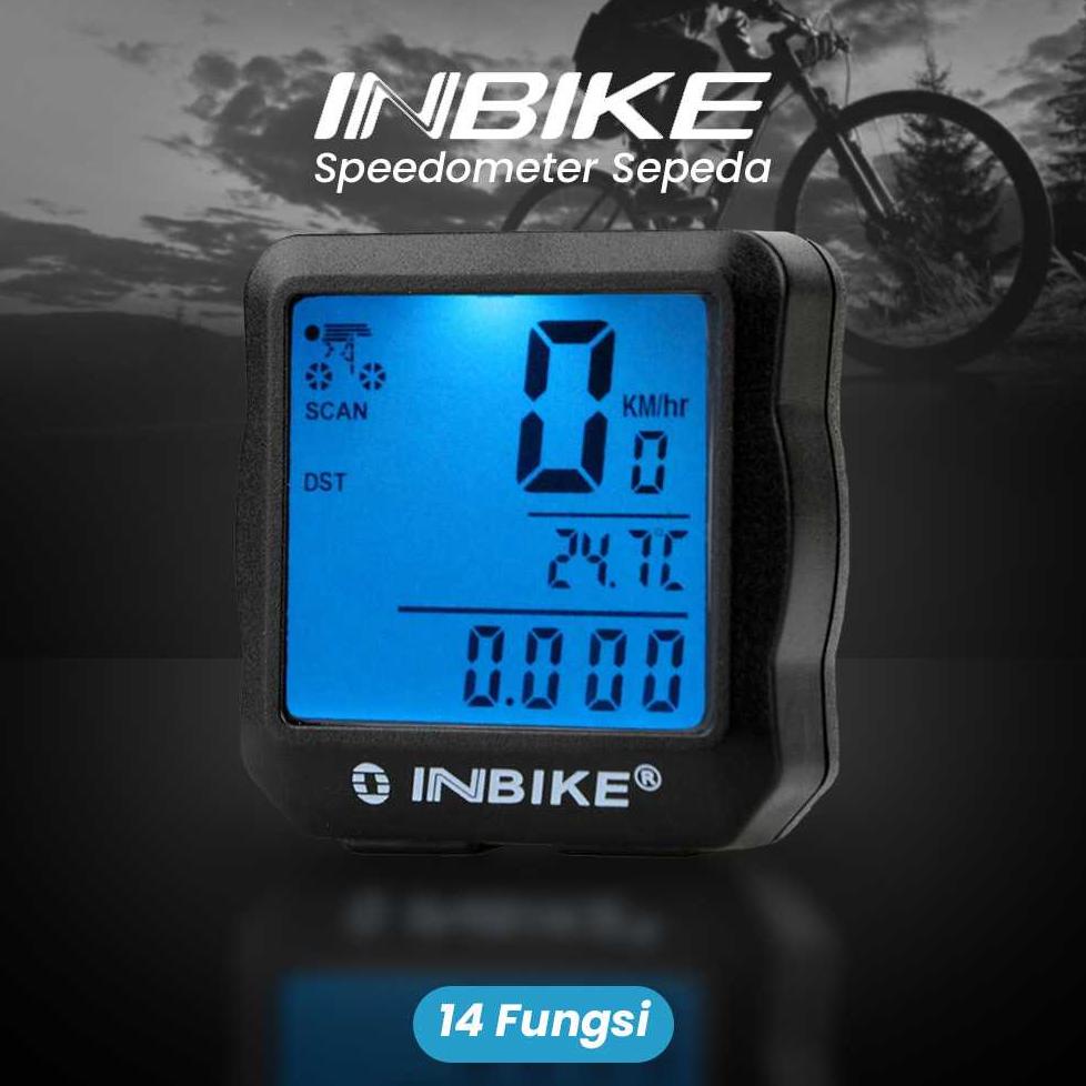Speedometer Sepeda 14 Function LCD Display Bicycle Speedometer Sepeda Wireless Spedometer Spidometer