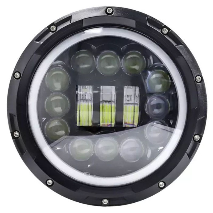 LAMPU DAYMAKER 7 INCH ORI DOT SAE JEEP JIMNY KATANA CJ7 RUBICON - Half Ring