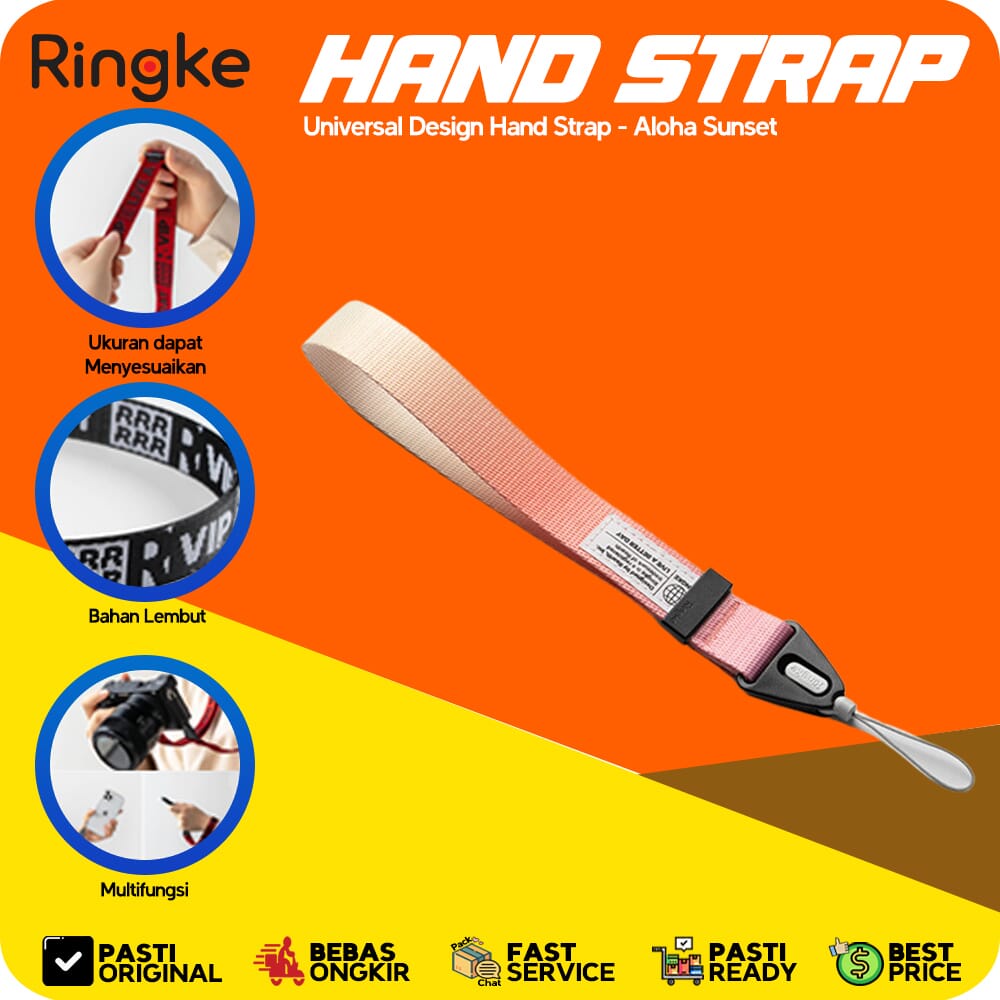 Ringke Hand Strap Aloha Sunset Tali Hp Gantungan Wrist Lanyard
