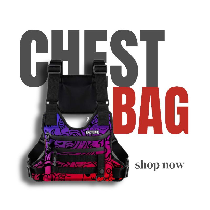 Tas dada pria rompi chest bag tactical pelindung dada  chestbag ring bag premium terbaru