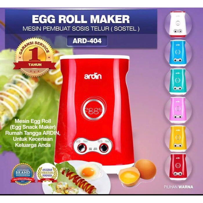Best Seller Ardin Alat Mesin Pembuat Sosis Gulung Telur Sostel Listrik 2 Lubang