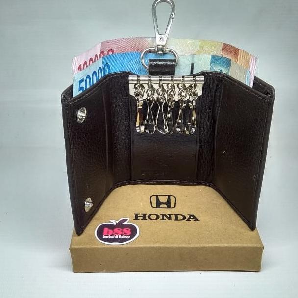Dompet Stnk / Gantungan Kunci Kulit / Dompet Kunci Mobil Motor Honda
