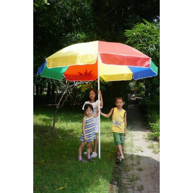 Payung Tenda Besar 280Cm Pelangi Payung Pantai Payung Cafe Bazar Pkl