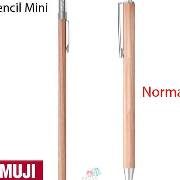 Muji Wooden Hexagonal Mechanical Pencil ni / pensil mekanik