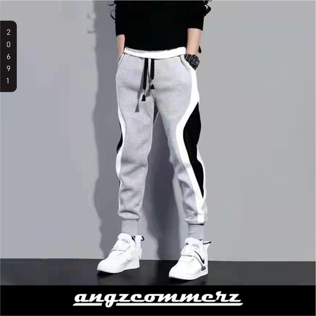 

Men Casual Loose Long Pants Tricolor Gray 5XL Size