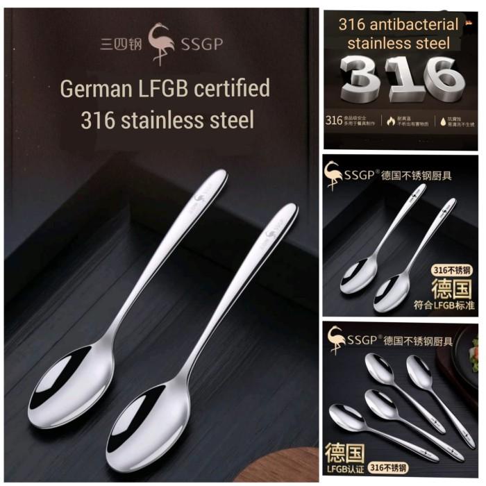 Terlaris Ssgp Spoon / Ssgp Sendok Set - 316 Stainless Steel