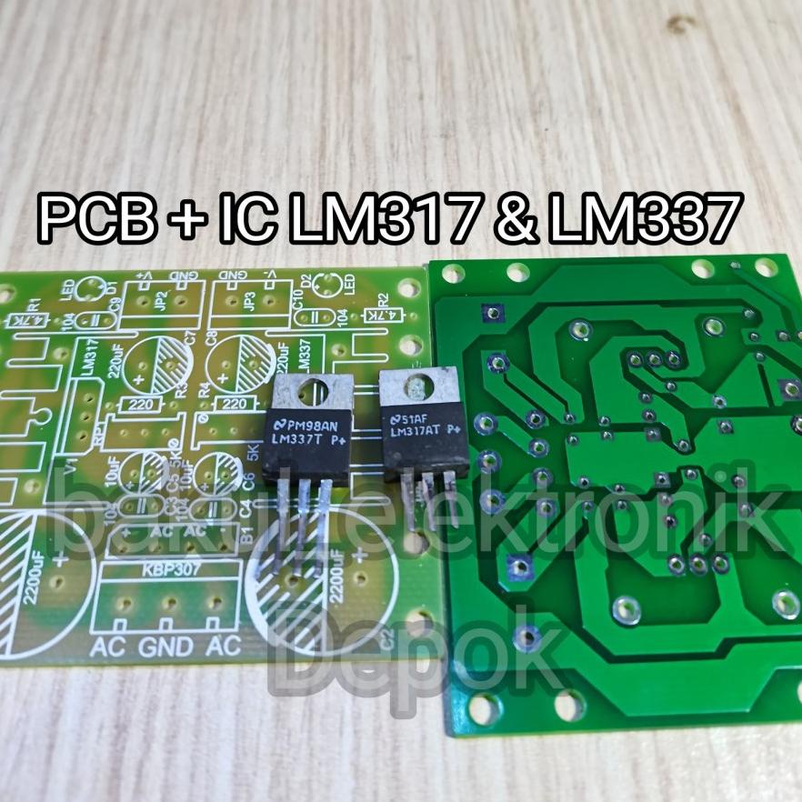 ALN549 PCB ADJUSTABLE + IC  LM317 LM337 ++