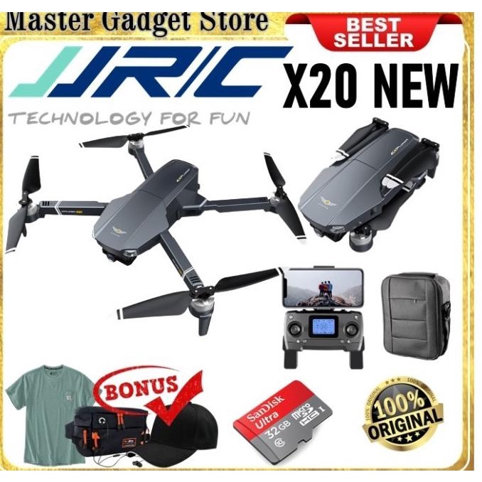 JJRC X20 MAX Anti Nabrak 6K IMX Camera 3-Axis Gimbal GPS 5G Drone