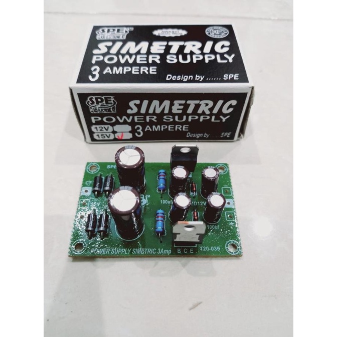 ] KIT POWER SUPPLY SYMETRIS 3A 15V Simetris power supply 3Amp 15 volt