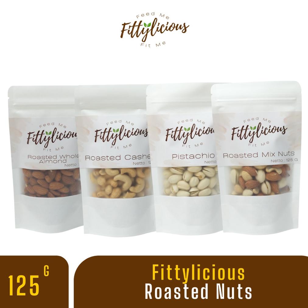 

Fittylicious Bundling Roasted Nuts 125gr x 4 / Almond Whole / Pistachio / Cashew / Mixnut Best Seller
