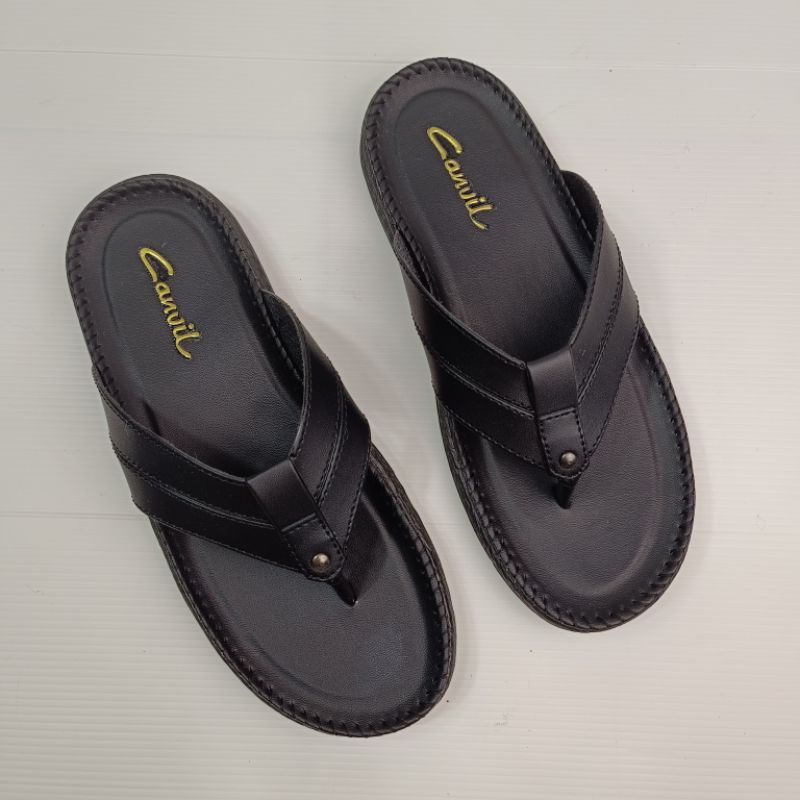 Sandal Jepit Pria Bahan Kulit Lembut (Vino 03)