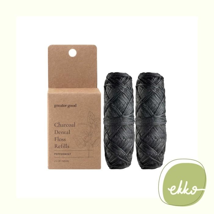 Jiko Charcoal Dental Floss Refill (Isi 2) / Benang Gigi Eco Zero Waste