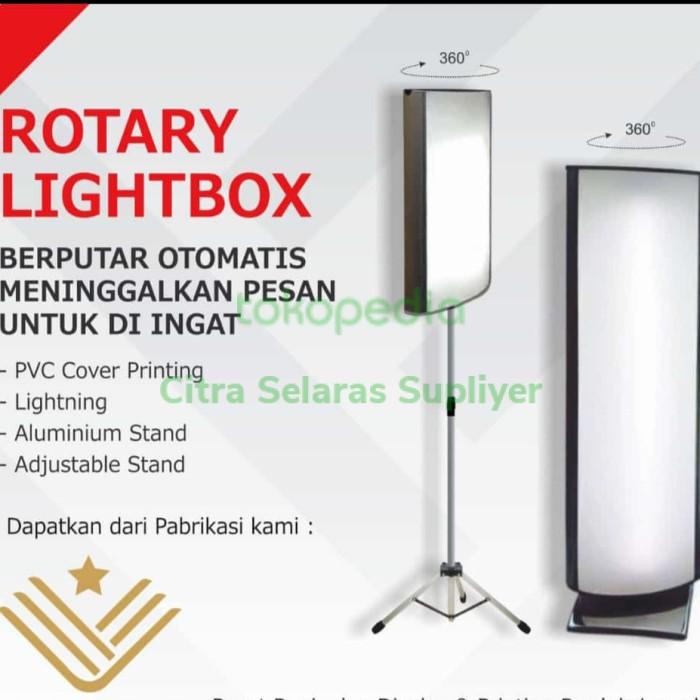Terlaris Standing Rotary Light Box Banner Stand