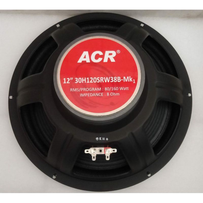 Speaker ACR PRO 12 Inch 160watt Woofer 30H12SRW38B ORIGINAL