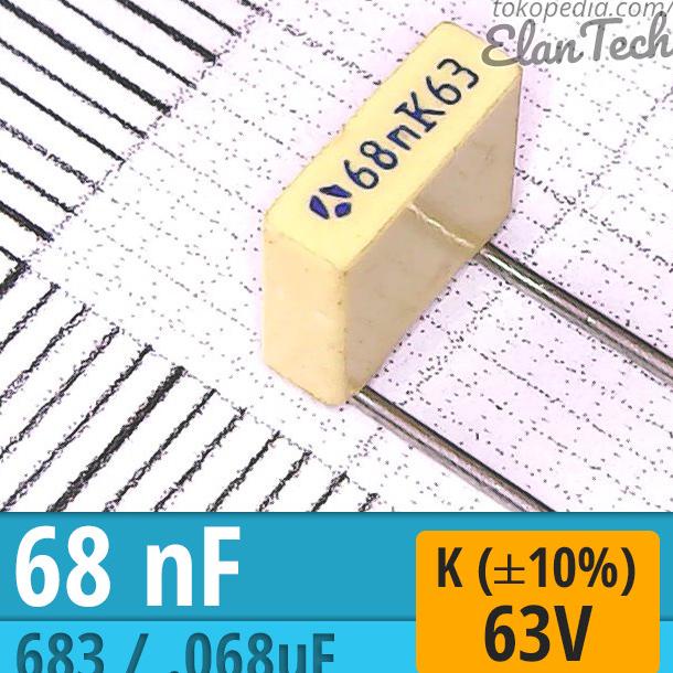 68nF / 683 / 0.068uF K 63V MKM Capacitor Thomson Kapasitor Elan73c Juara