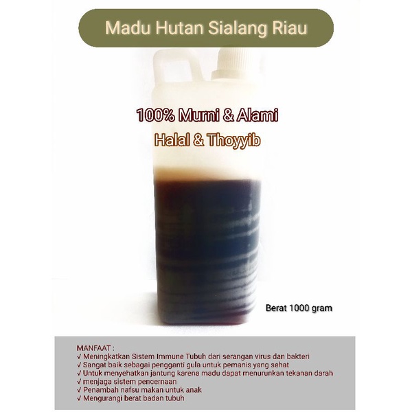 

Madu Hutan Murni 100% Madu Murah Sialang Riau