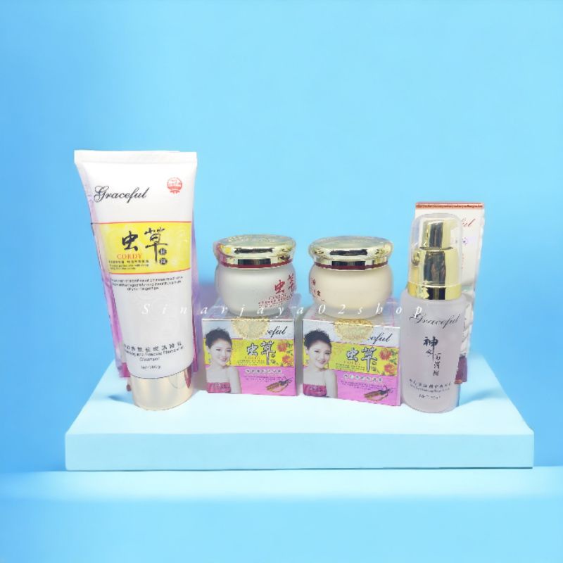 PAKET CREAM GRACEFUL 4 IN 1 WHITENING CREM GRACE FULL ( CR SM + serum + Facial foam ) ORIGINAL