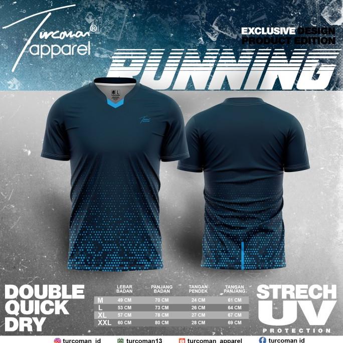 Jersey - Baju running pria original T shirt olahraga Gym dryfit