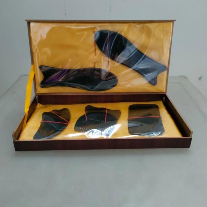 1 set isi 5 alat guasha tanduk kerbau gua sha TCM kerik