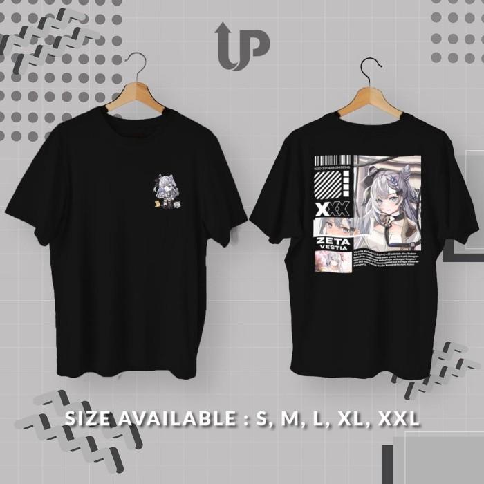 Terlaris Ready Kaos Vtuber Zeta Vestia Hololive | Kaos Tshirt Desain Vtuber