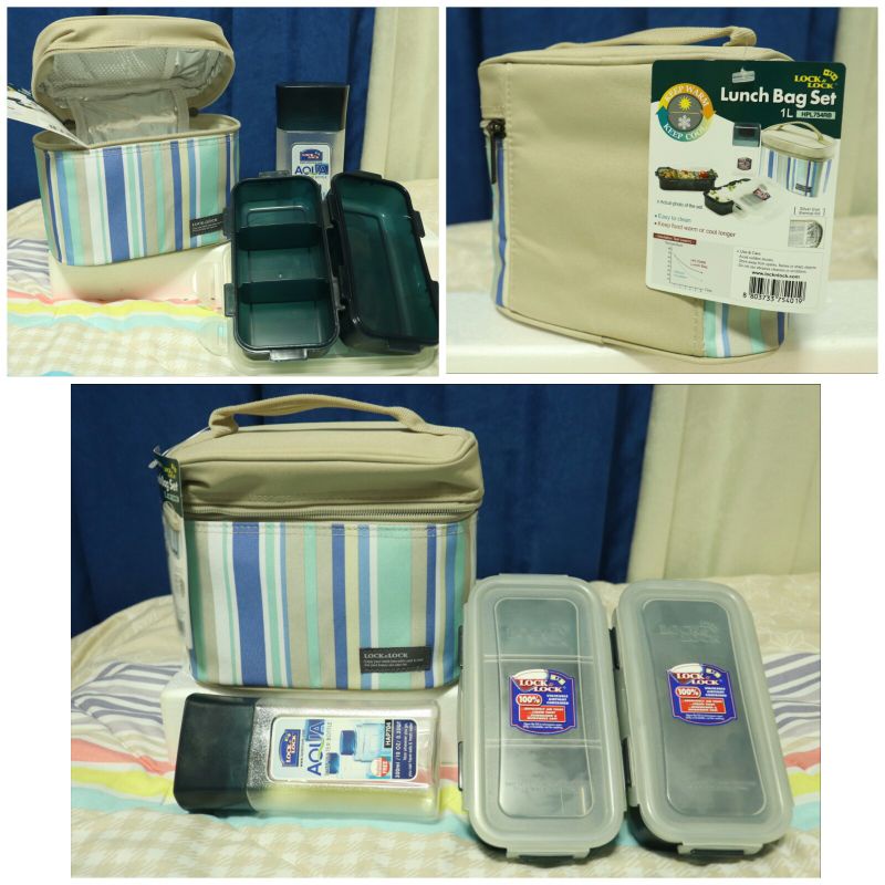 Lunch Box Set Asli Lock n lock Tempat Bekal Makan