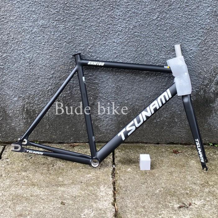 Terlaris Frameset Tsunami Snm 100 Fixie Size L Black Tinggi 54