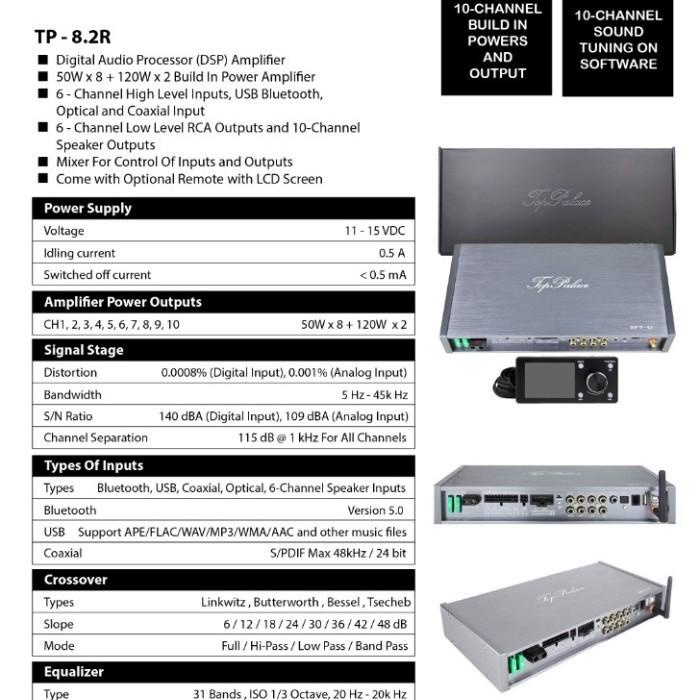Best Seller Processor Dsp 10 Channel Top Palace Tp 8.2R