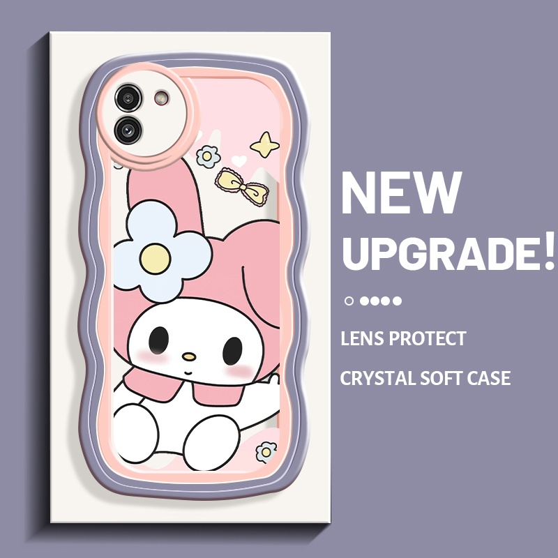 Casing Ponsel untuk Samsung A03 Core A03s A02s M02s Case kartun pola HP tutup pelindung wadah Telepo