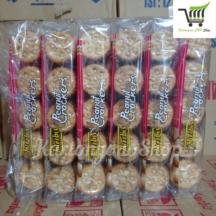 

Snack Biskuit Interbis Kacang Peanut Crackers Per Box isi 6 pak