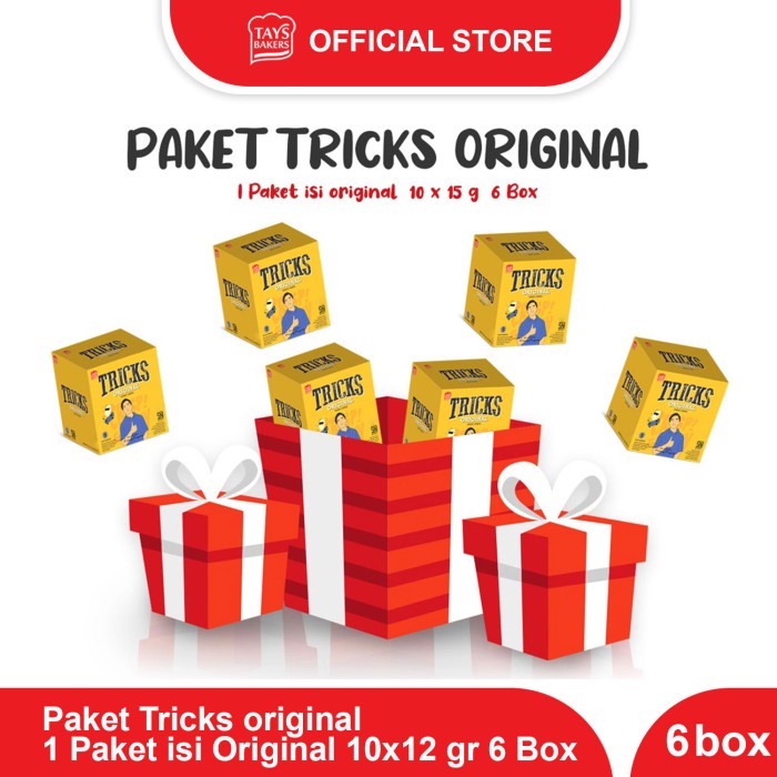 

PAKET TRICKS ORIGINAL 6 BOX - POTATO BAKED CRISPS