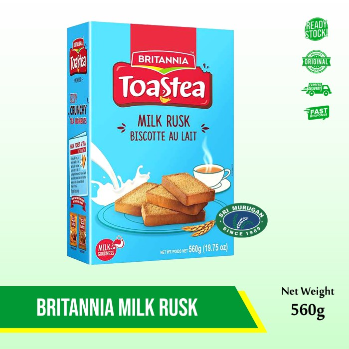 

BRITANNIA MILK RUSK 560 GM