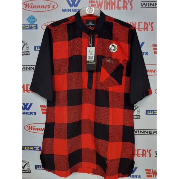 Koko Kurta Kombinasi Motif kotak-kotak | Best Seller