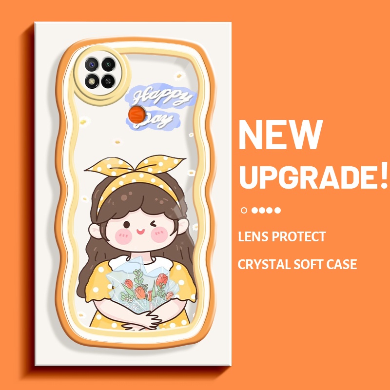 Casing Ponsel untuk Xiaomi Redmi 9C NFC Redmi 8 9A 10C 8A 9T Case ponsel pola anak perempuan imut ka