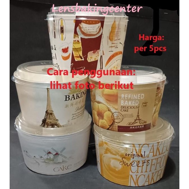 Terlaris Loyang/Baking Cup Case Cake Chiffon/Chifon/Sifon Kertas/Paper Premium