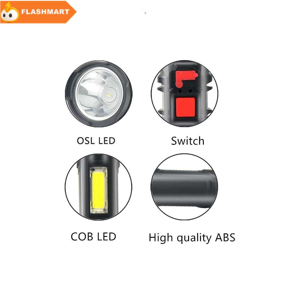 FLASHMART Senter LED USB Rechargeable XPE + COB 800mAh - 830