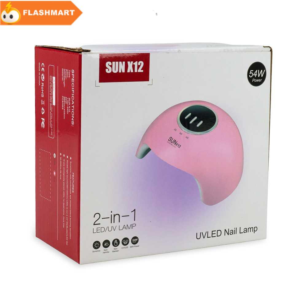 FLASHMART SUN Pengering Kutek Kuku UV LED Nail Dryer 54 W - X12