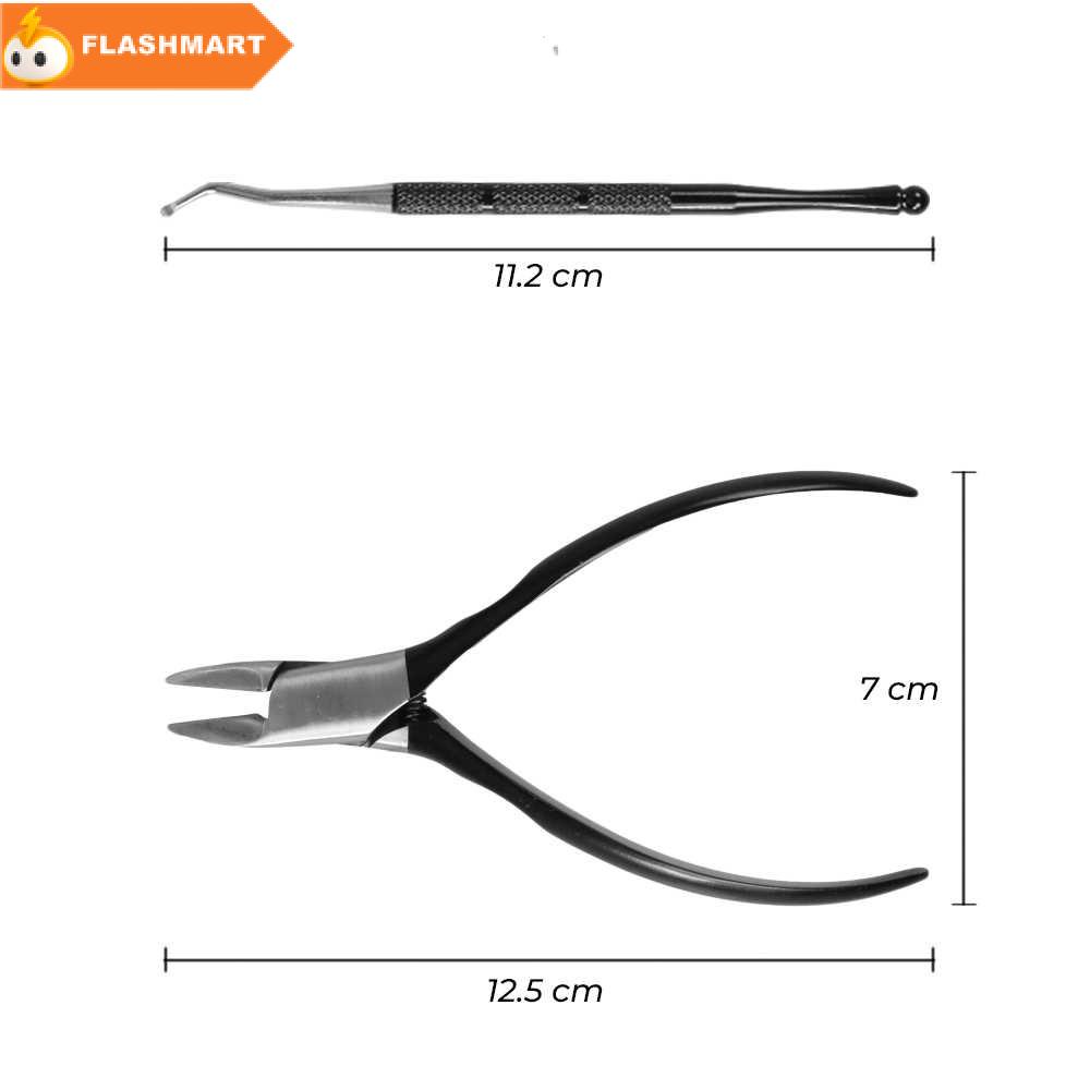 FLASHMART Paroh Gunting Kuku 2 in 1 Ingrown Toenails Clipper Manicure Set - PR01
