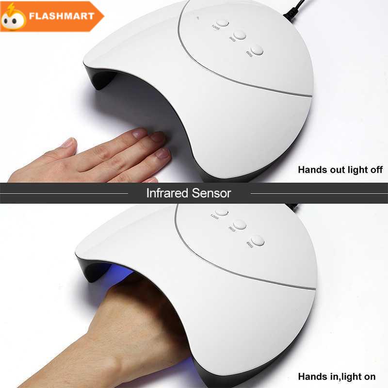 FLASHMART Pengering Kutek Kuku Smart UV LED Nail Dryer 36W - Z3