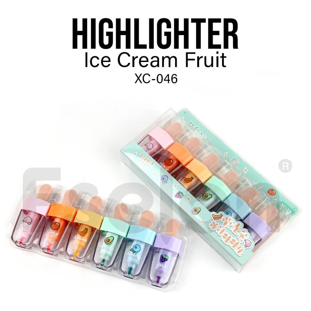 

1Pack Stabilo Ice Cream Fruit 046 / 6Pcs Warna Highlighter
