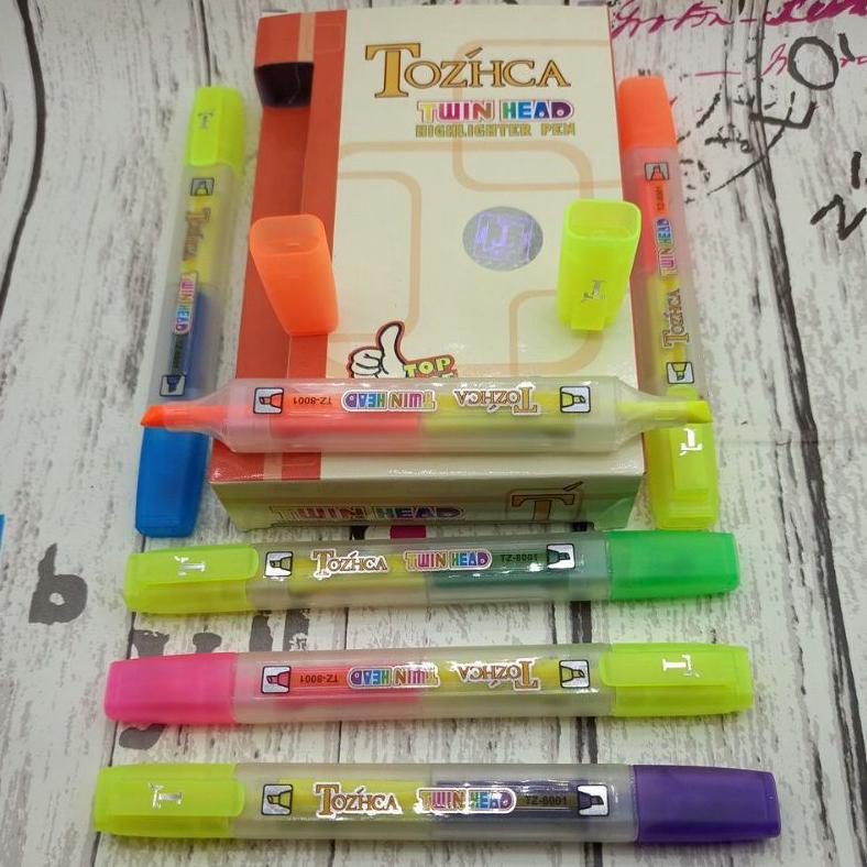 

(12 Pcs) Stabilo 2 Warna/Highlighter Twin Head/Stabilo Warna