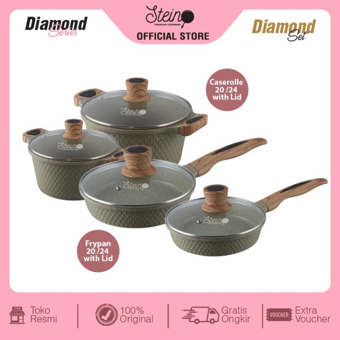 

Steincookware Paket Diamond 1899 - 4 Items free Spatula