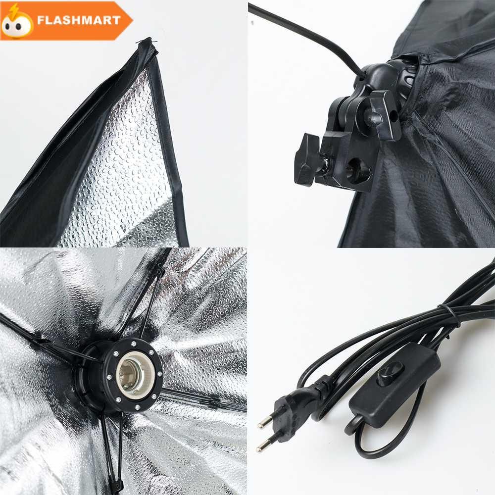 FLASHMART TaffSTUDIO Payung Softbox Reflektor 50x50cm E27 Single Socket - LD-TZ206