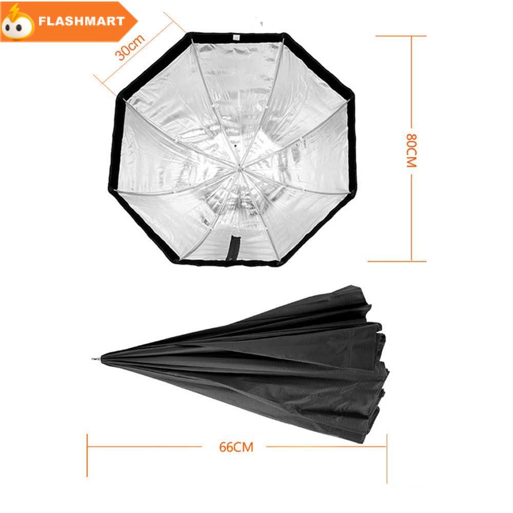 FLASHMART TaffSTUDIO Payung Octagon Softbox Flash Speedlight 80 cm - LD-TZ207