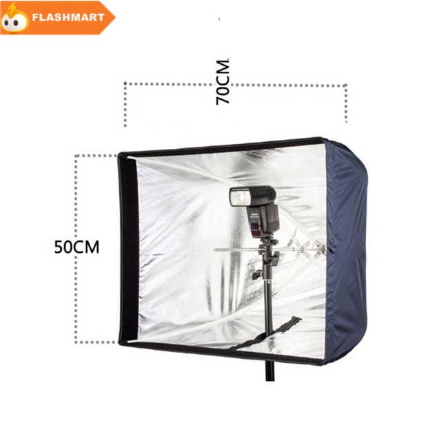 FLASHMART TaffSTUDIO Payung Softbox Reflektor 50x70cm Flash Speedlight - KS64