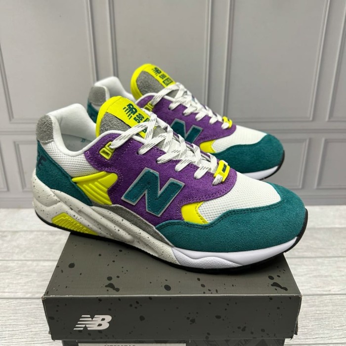 ASLI SEPATU NB NEW BALANCE 580 X PALACE SKATEBOARD GREEN PURPLE - 39 RUNNING HARIAN KERJA